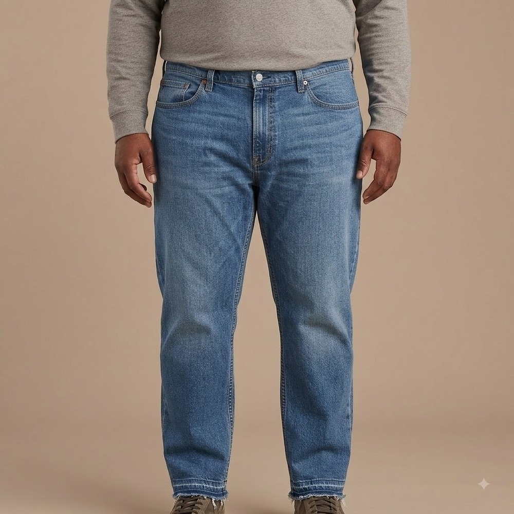 Levi's 559 Jeans Mens 40x30 Relaxed Straight Medium Wash Denim read